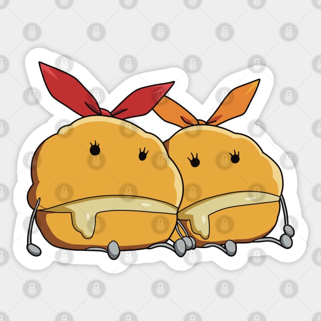 Mashle Magic and Muscles Anime Mash Burnedead x Lemon Irvine Cream Puff Cute Kawaii Couple MMAM-15 Sticker by Animangapoi